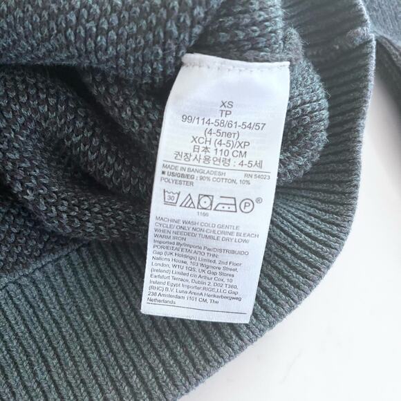 Gap boys blue green camo sweater XS/ 4-5 - Picture 4 of 5